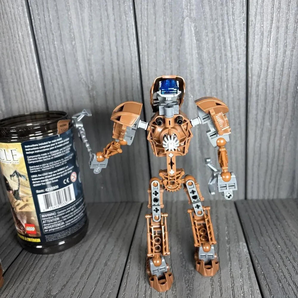 LEGO BIONICLE: Toa Onwea (8604) Toa Onewa Complete- W/ Canister & MANUAL